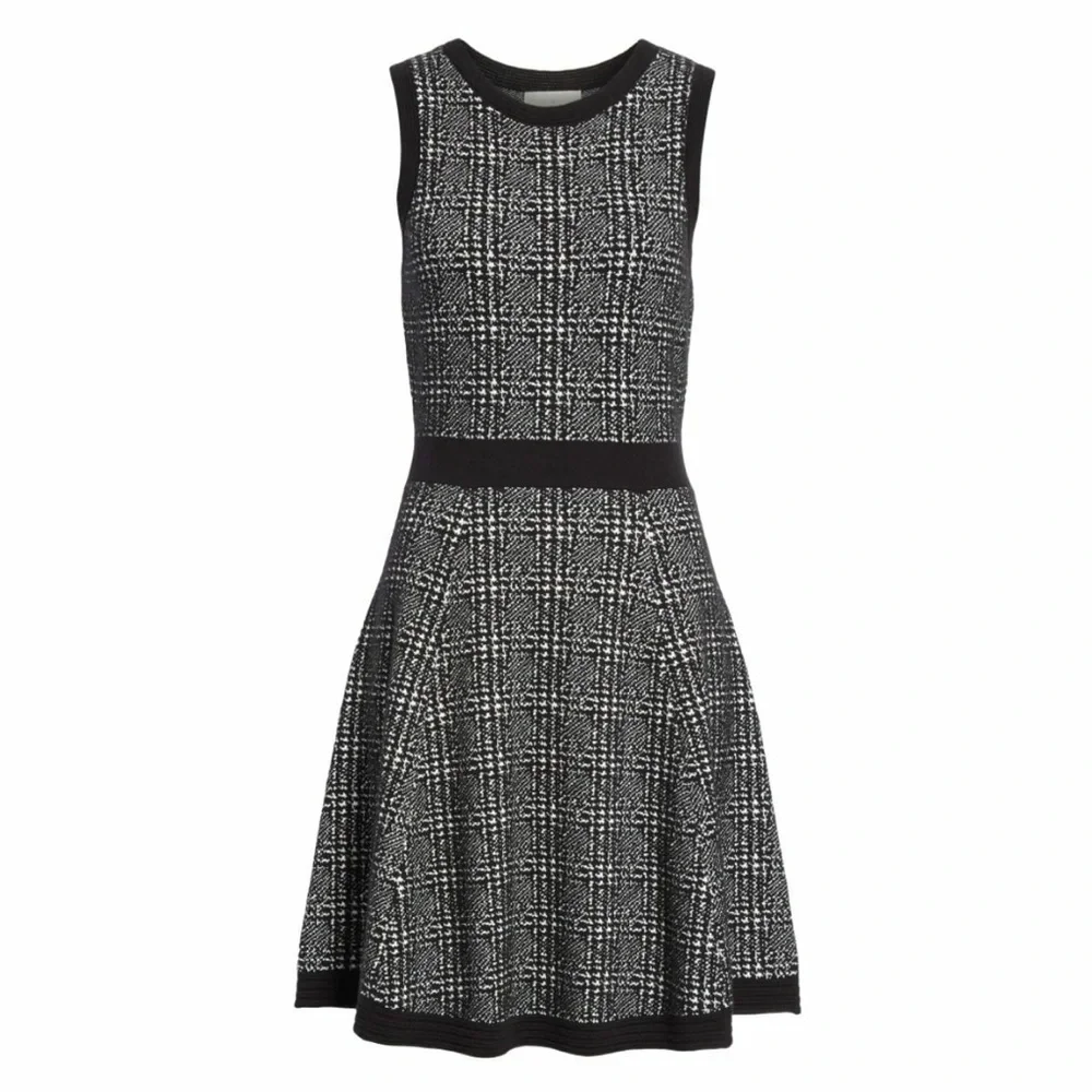 Kate Spade Out West Mod Plaid Sweater Dress
